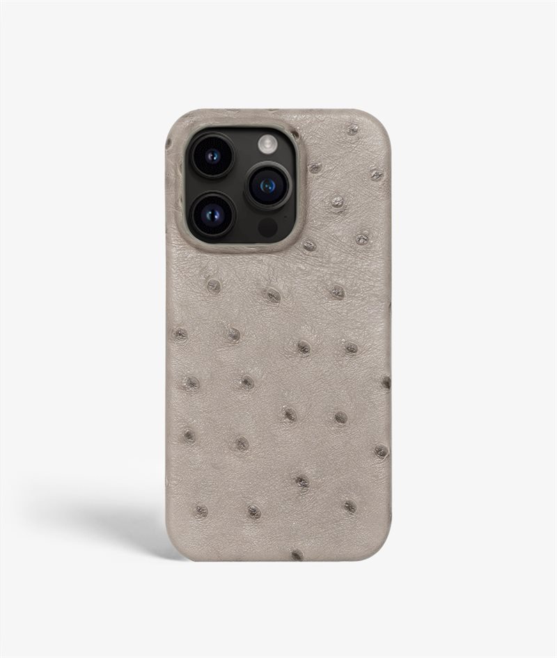 The Case Factory iPhone 13 Pro Skal Ostrich Grå