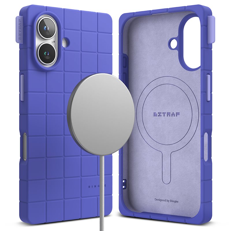 Ringke iPhone 16 MagSafe Bitmap silikonskal, Ultramarine