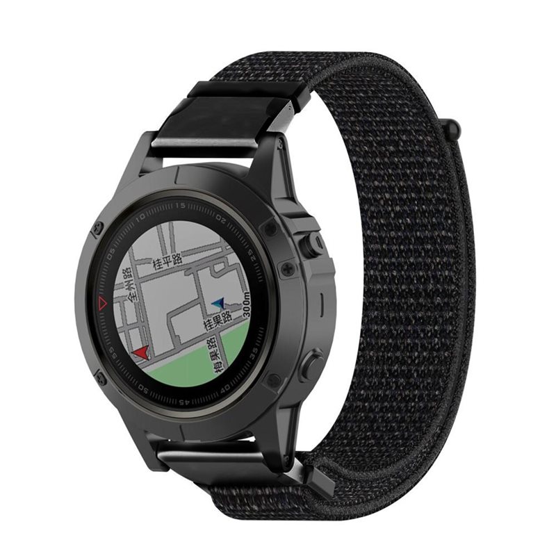 Garmin Instinct 3 50mm Armband i nylon, Svart - Armband i skön och ventilerande nylon