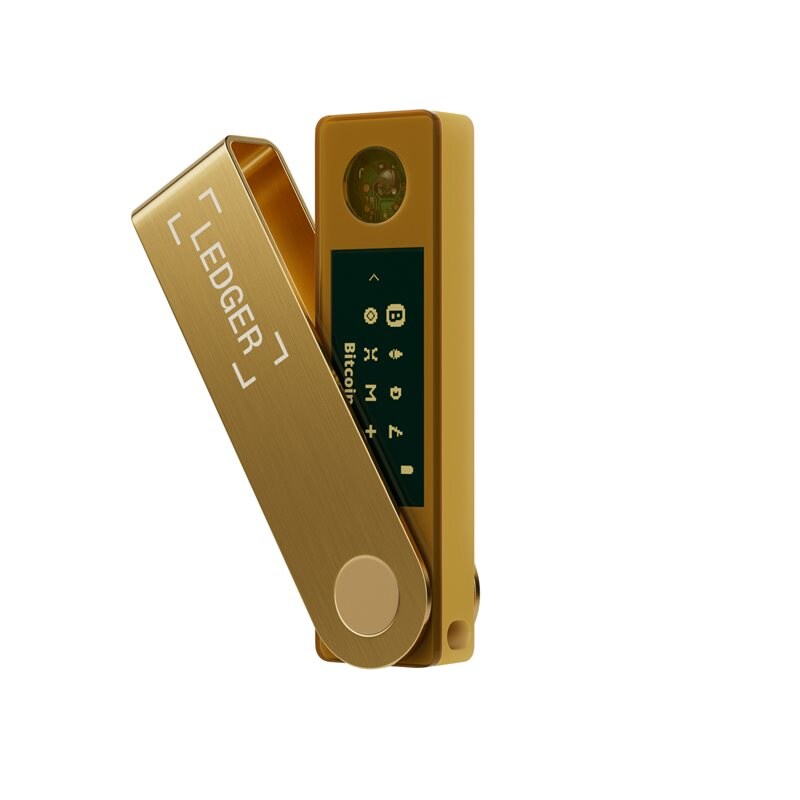Ledger Nano X Krypto Hårdvaruplånbok, Guld
