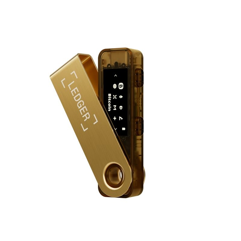 Ledger Nano S Plus Krypto Hårdvaruplånbok, Guld