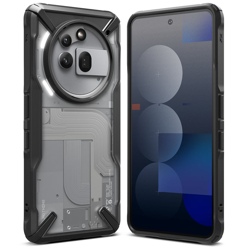 Ringke Nothing Phone 3a Pro Fusion X Skal, Svart - Mobilskal i tuff design