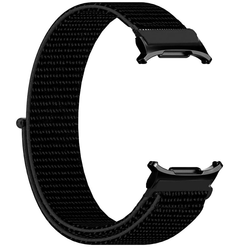 Samsung Galaxy Watch Ultra 47mm Armband i nylon, Svart - Armband i skön och ventilerande nylon