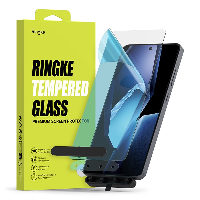 Ringke OnePlus 13R Skärmskydd i glas med monteringsverktyg (2-pack) - Skärmskydd i härdat glas - Enkel installation