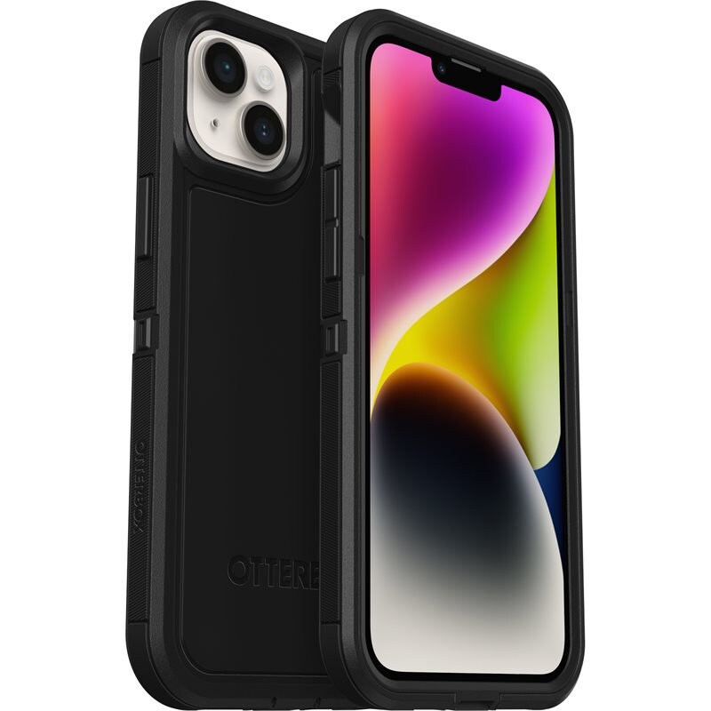 Otterbox iPhone 14 Defender XT Riktigt stöttåligt MagSafe-skal, Svart