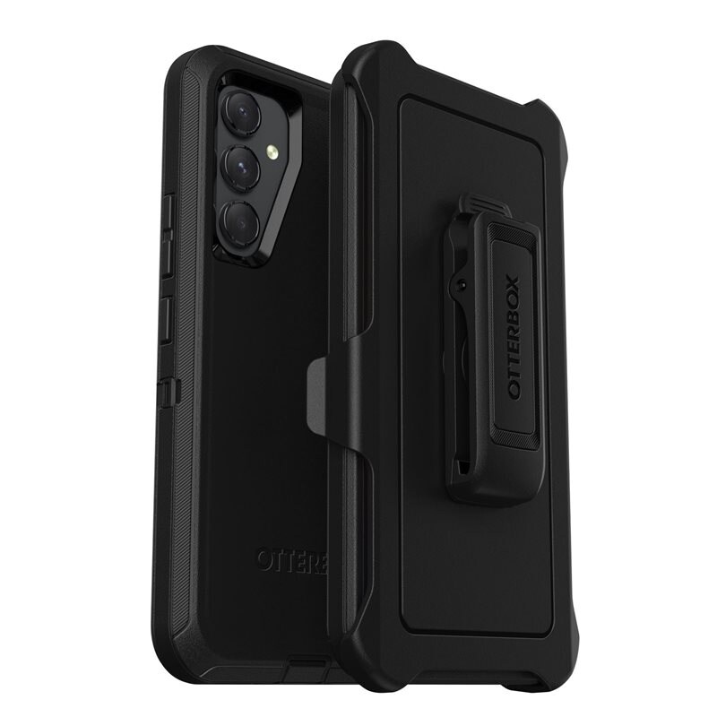 Otterbox Samsung Galaxy A54 Defender - Robust mobilskal med hög skyddsfaktor, Svart - Skal med extremt stötskydd. Hölster med bältesklämma ingår