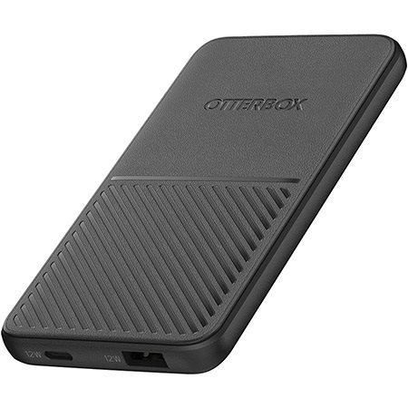 Otterbox Powerbank 5000 mAh USB-A + USB-C, svart