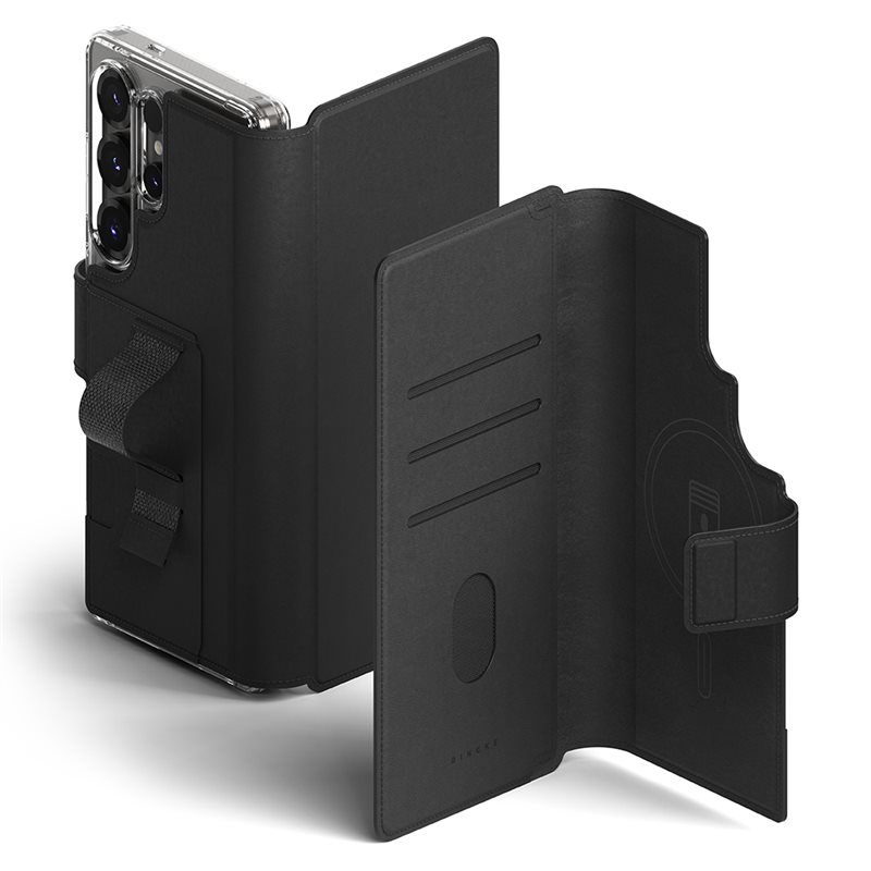 Ringke Samsung Galaxy S23 Ultra Folio Grip Wallet Magnetic, svart