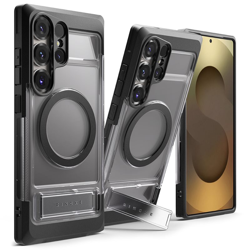 Ringke Samsung Galaxy S25 Ultra UX Magnetic Skal, Smoke Black