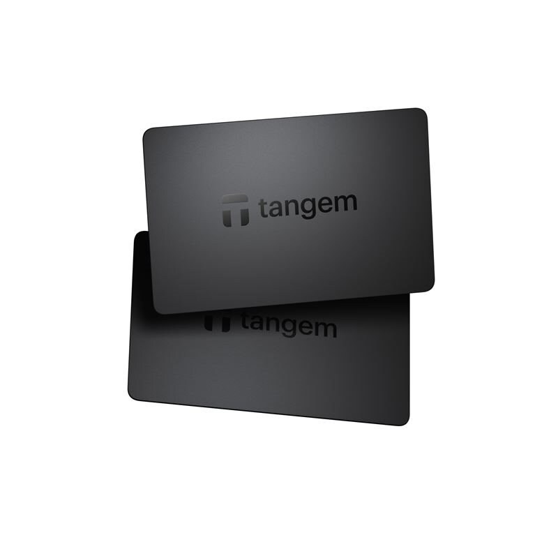 Tangem 2-pack Kort Krypto Hårdvaruplånbok, svart
