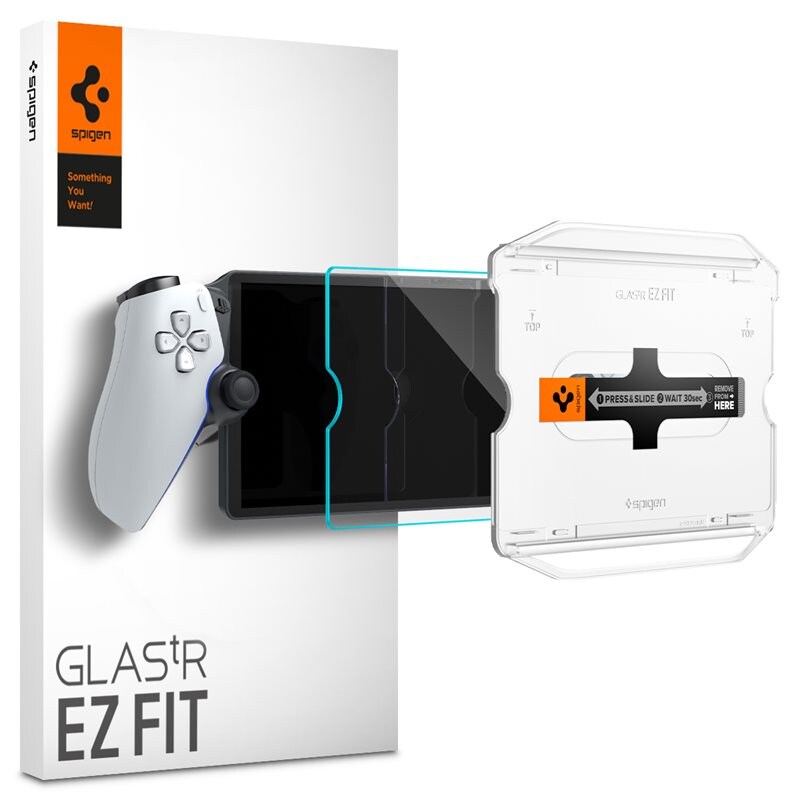 Spigen Sony PlayStation Portal Screen Protector GLAS.tR EZ Fit - Skärmskydd i härdat glas med installationsram