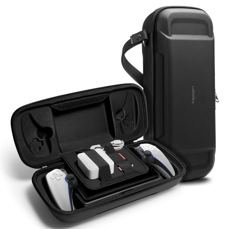 Spigen Sony PlayStation Portal Rugged Armor Pro Pouch, Black