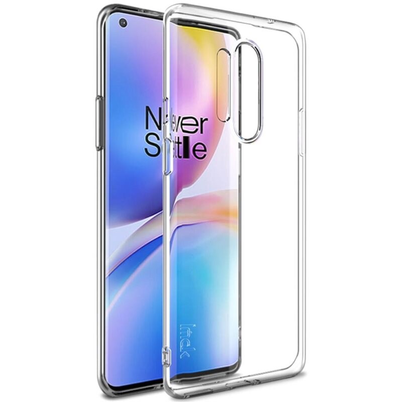 Imak OnePlus 8 Pro Skal i TPU, Genomskinlig - Snyggt mobilskal - Skyddar din mobil från skador och slitage