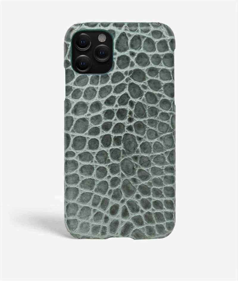 The Case Factory iPhone 11 Pro Skal Small Croco Teal