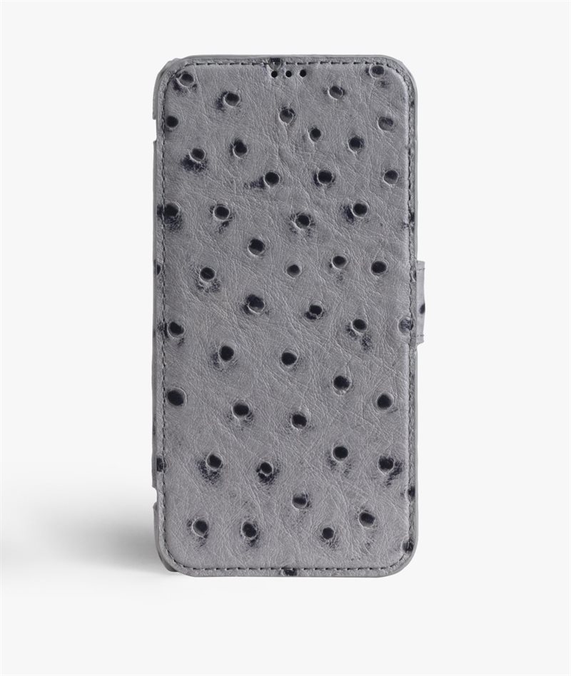 The Case Factory iPhone X/XS Plånboksfodral Ostrich Grey