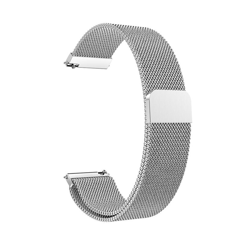 Garmin Approach S50 Armband Milanese Loop, Silver - Lyxigt armband med magnetisk stängning - Rostfritt stål