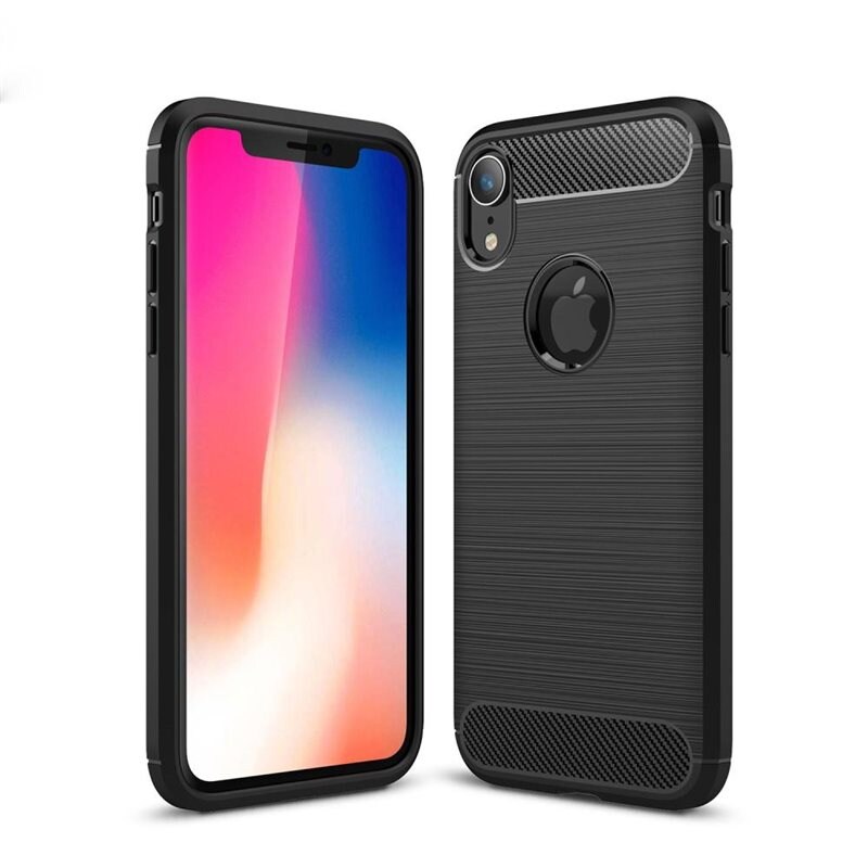 tectTech iPhone Xr TPU-skal Brushed, Svart - Mobilskal i snygg design