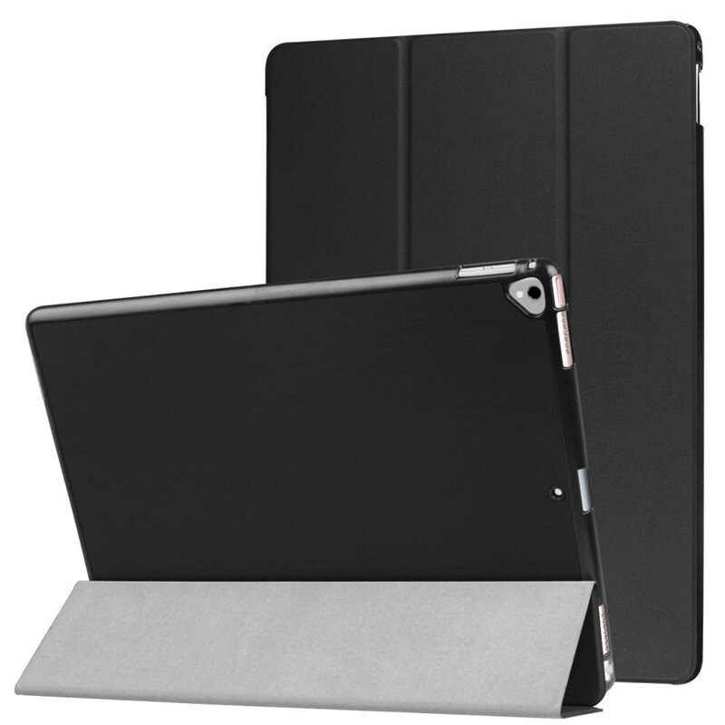 Apple iPad Pro 12.9 2nd Gen (2017) Tri-Fold Fodral, Svart - Skyddande fodral med stödfunktion