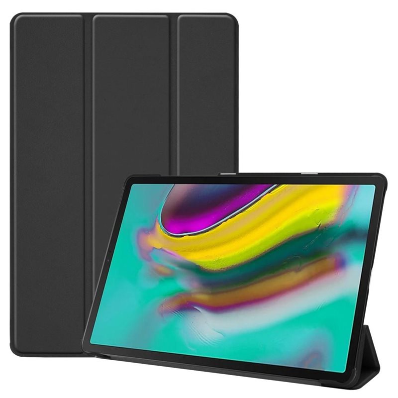 Samsung Galaxy Tab S5e Tri-Fold Fodral, Svart - Skyddande fodral med stödfunktion
