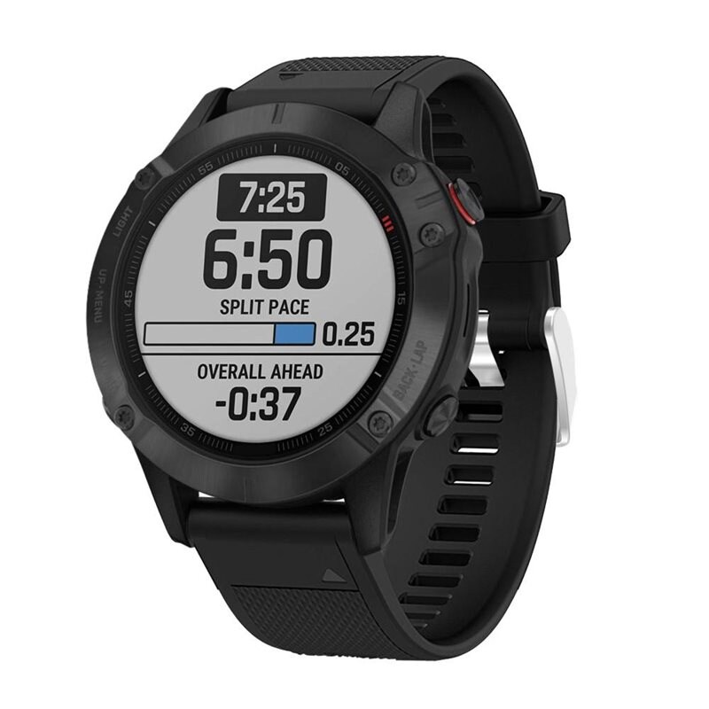 Garmin Forerunner 955 Armband i silikon, Svart - Sportigt armband perfekt för träningen