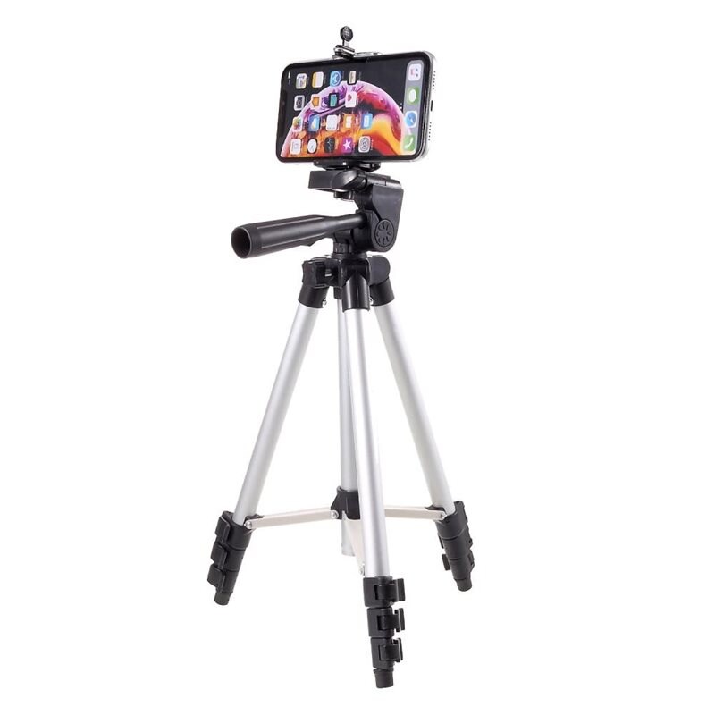Ställbart Tripod Mobilstativ, silver - Praktiskt stativ