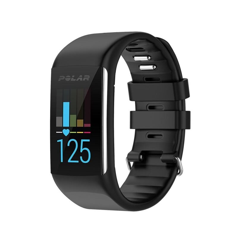Polar A360/A370 Armband i silikon, svart - Sportigt armband perfekt för träningen