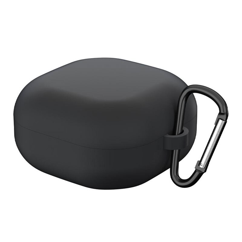 Galaxy Buds 2/2 Pro/Live/Pro Silikonskal + karbinhake, svart - Skydda och håll koll på dina hörlurar