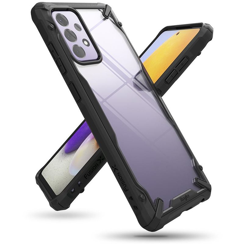 Ringke Samsung Galaxy A72 5G Fusion X Skal, Svart - Mobilskal i tuff design