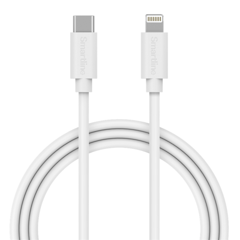 Laddningskabel 1m USB-C till Lightning, vit