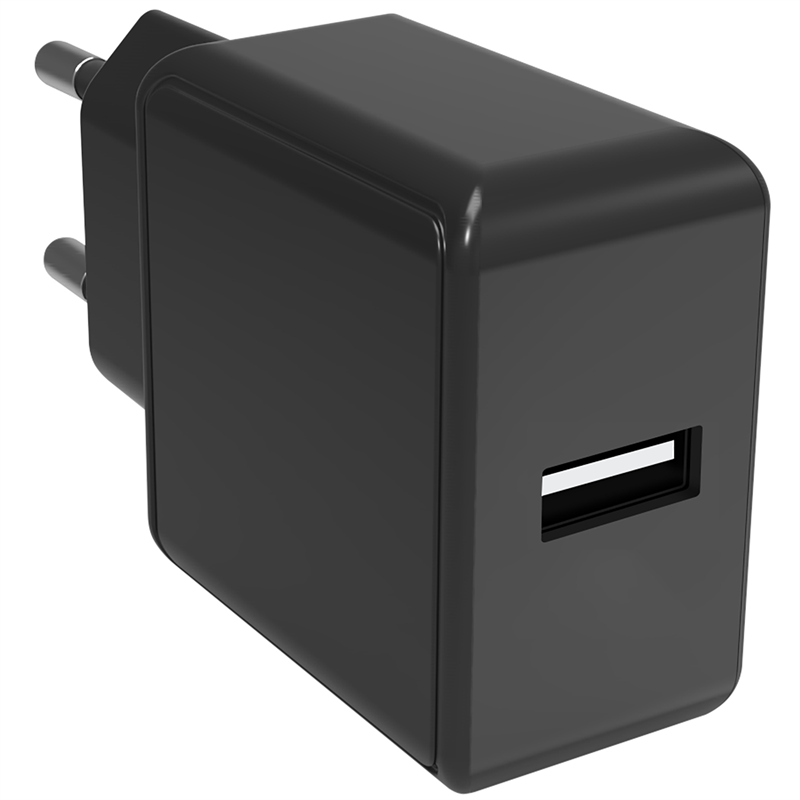 Smartline Safety Väggladdare med timer 2.1A, svart - Ladda snabbt och smidigt
