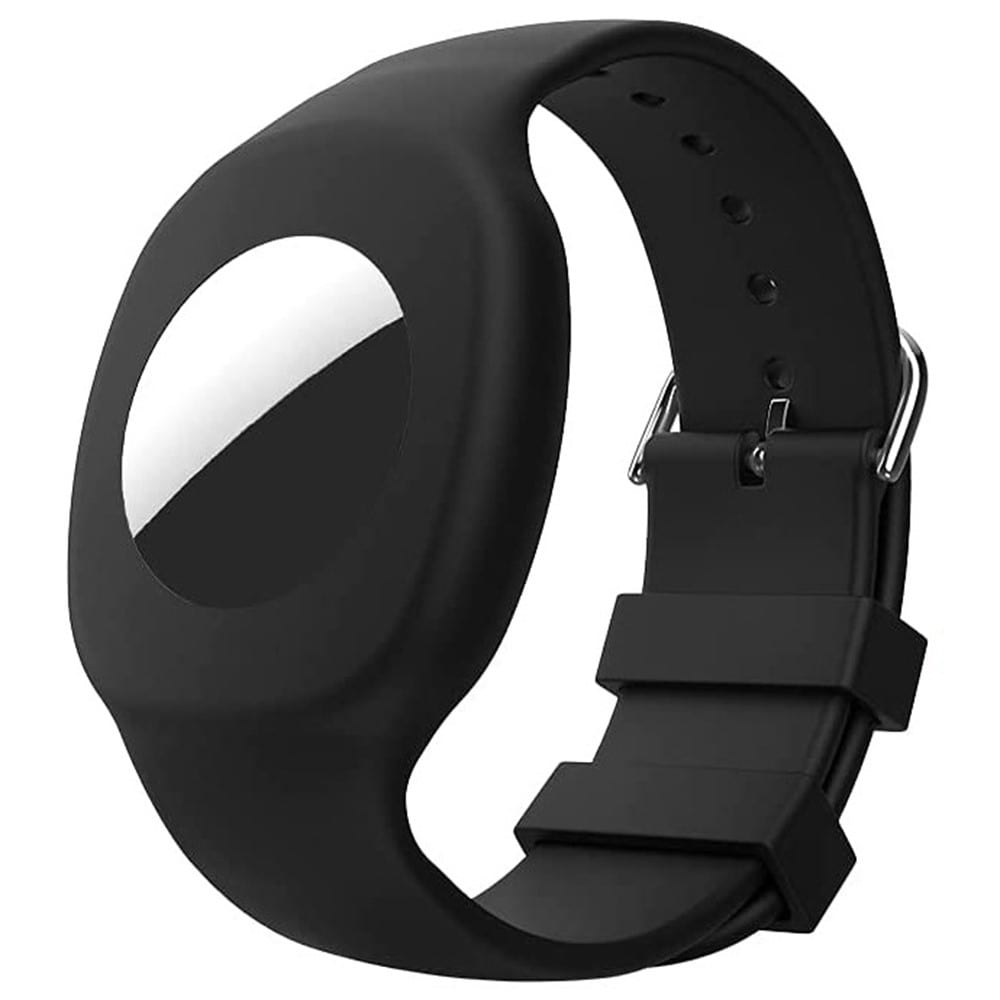 Apple AirTag Silikonarmband till barn, svart