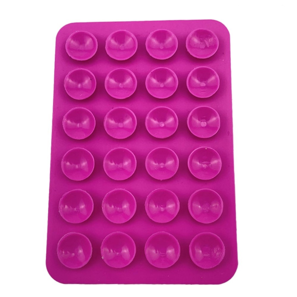 Sugproppshållare med tejp för mobil, rosa