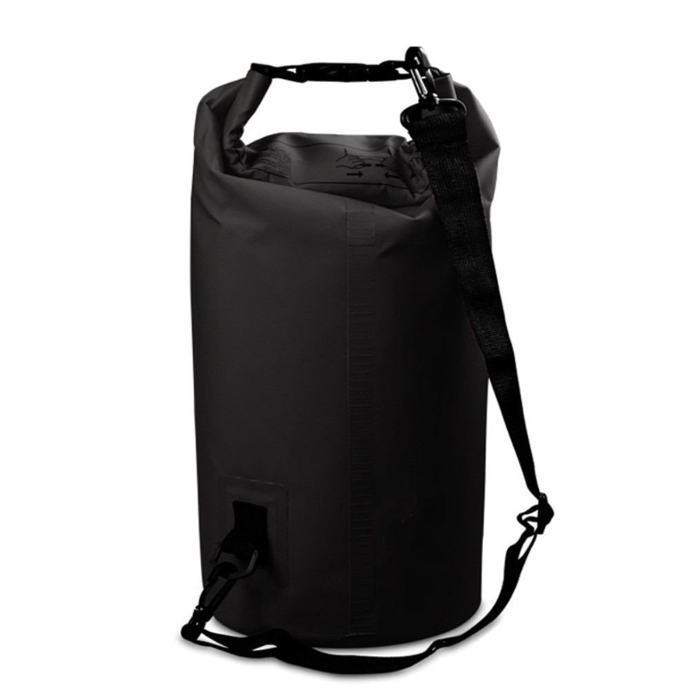 Väska 10L - Vattentät med bärrem, svart
