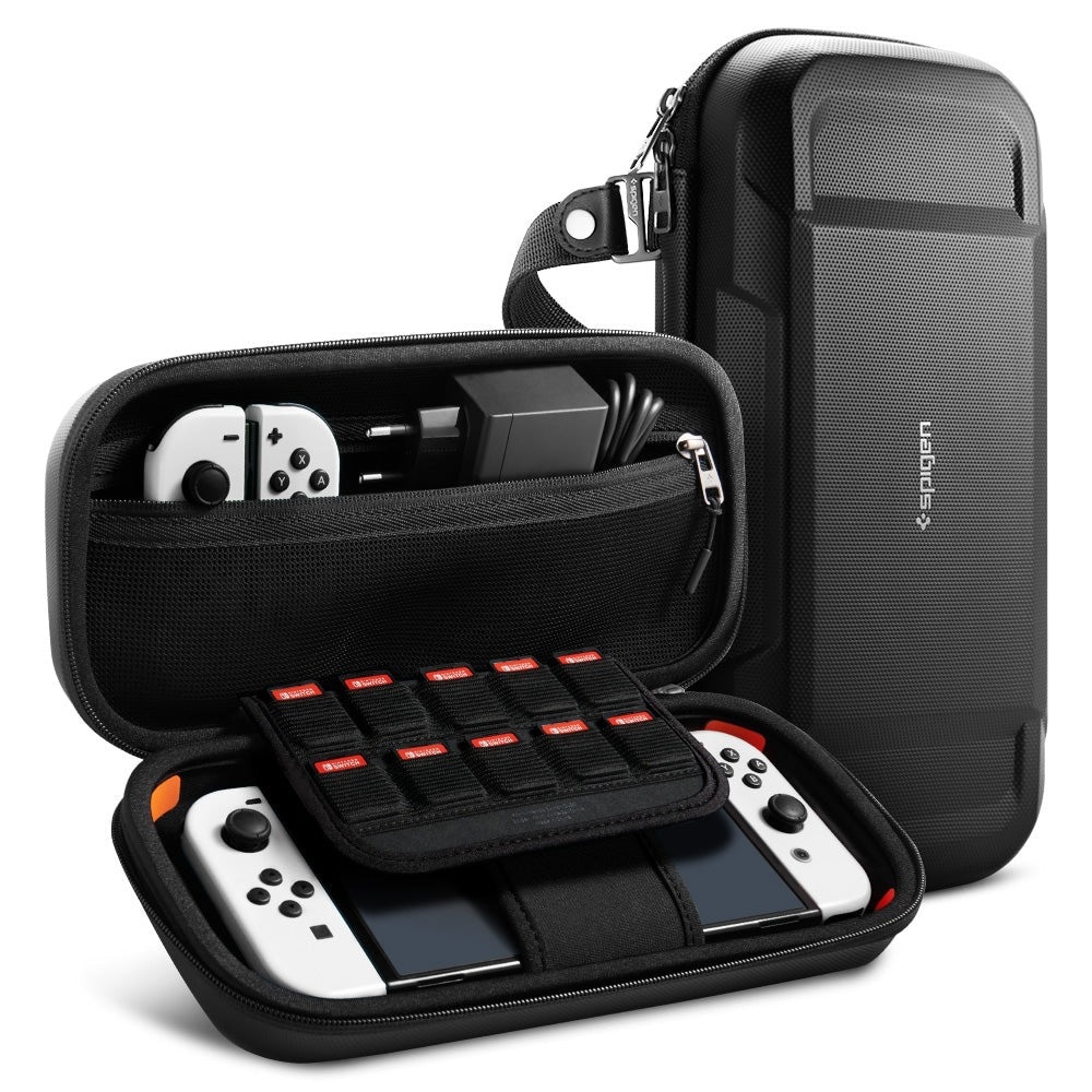 Nintendo Switch OLED Rugged Armor Pro Pouch, Black