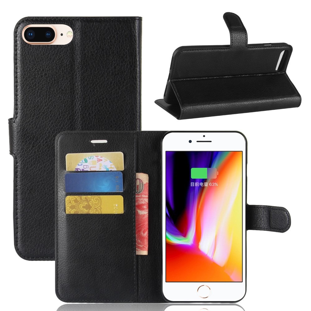 iPhone 7 Plus/iPhone 8 Plus Enkelt mobilfodral, Svart