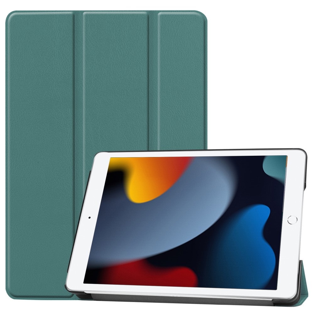 iPad 10.2 9th Gen (2021) Tri-Fold Fodral, grön