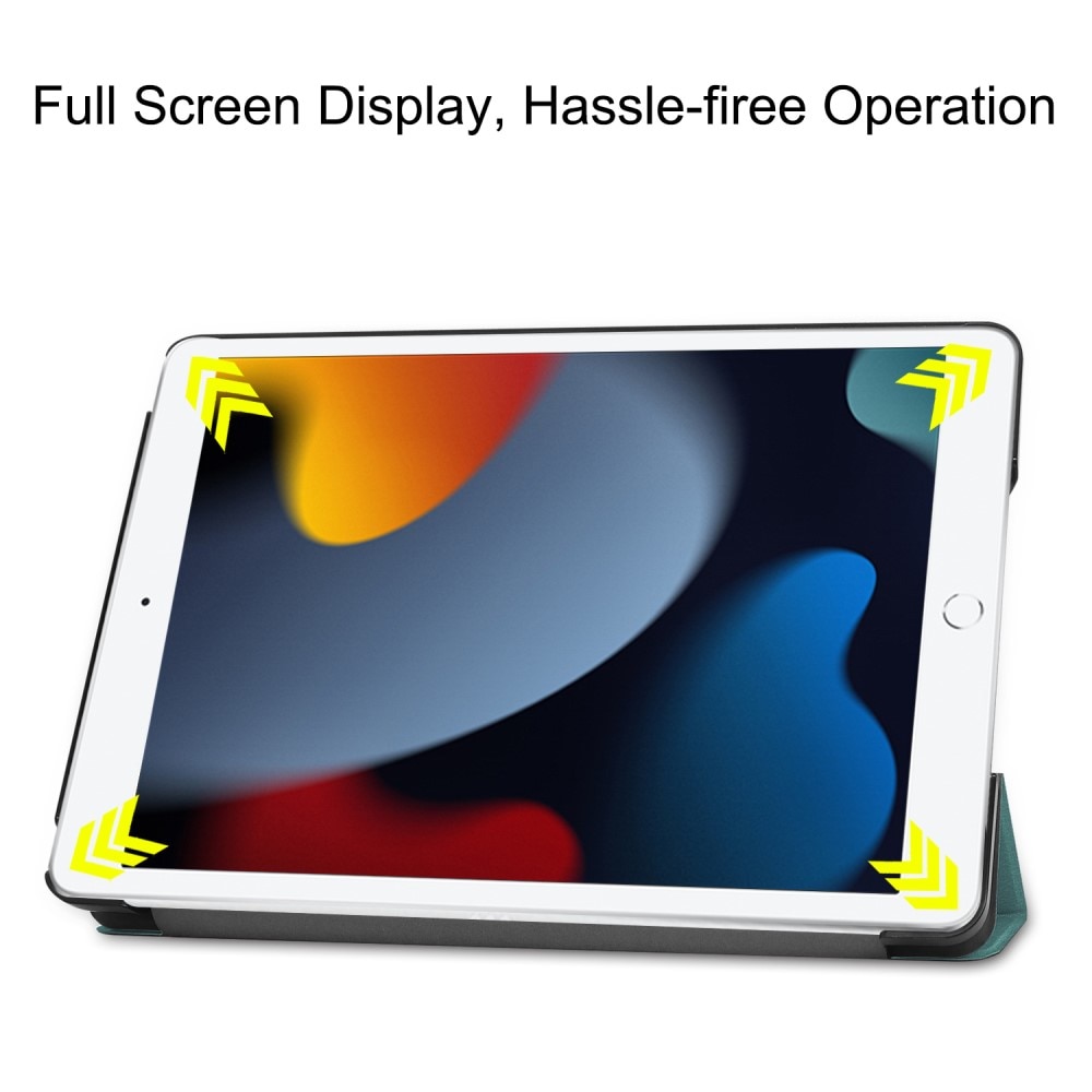 iPad 10.2 9th Gen (2021) Tri-Fold Fodral, grön