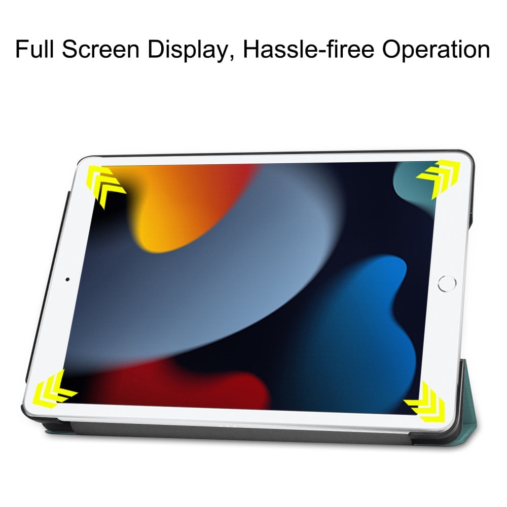 iPad 10.2 7th Gen (2019) Tri-Fold Fodral, grön