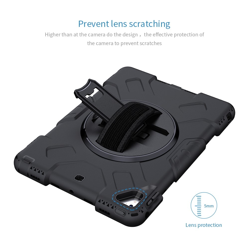 Apple iPad Pro 9.7 1st Gen (2016) Tufft hybridskal med axelrem Svart