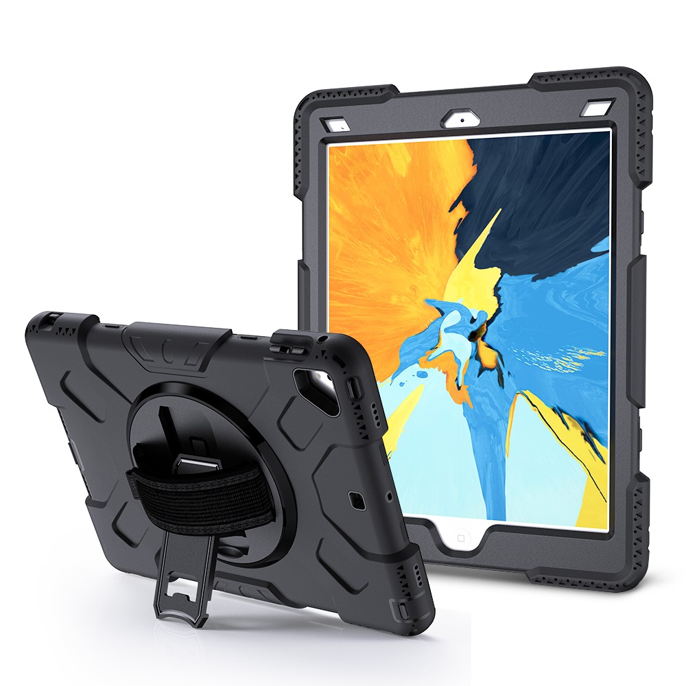 Apple iPad Pro 9.7 1st Gen (2016) Tufft hybridskal med axelrem Svart