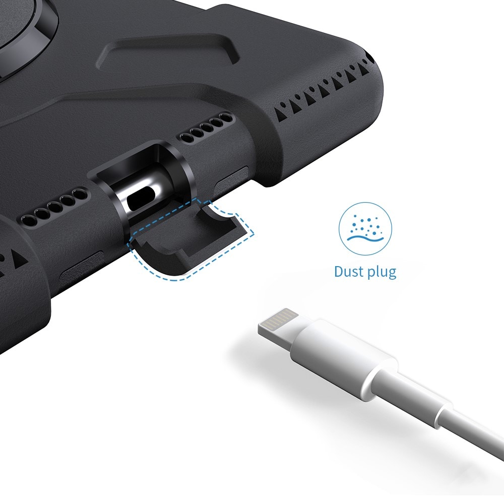 Apple iPad Pro 9.7 1st Gen (2016) Tufft hybridskal med axelrem Svart