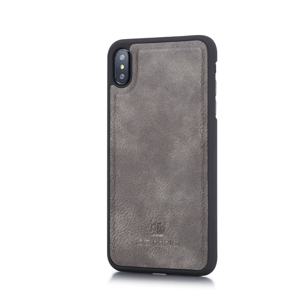 iPhone Xs Max Plånboksfodral med avtagbart skal, Brown