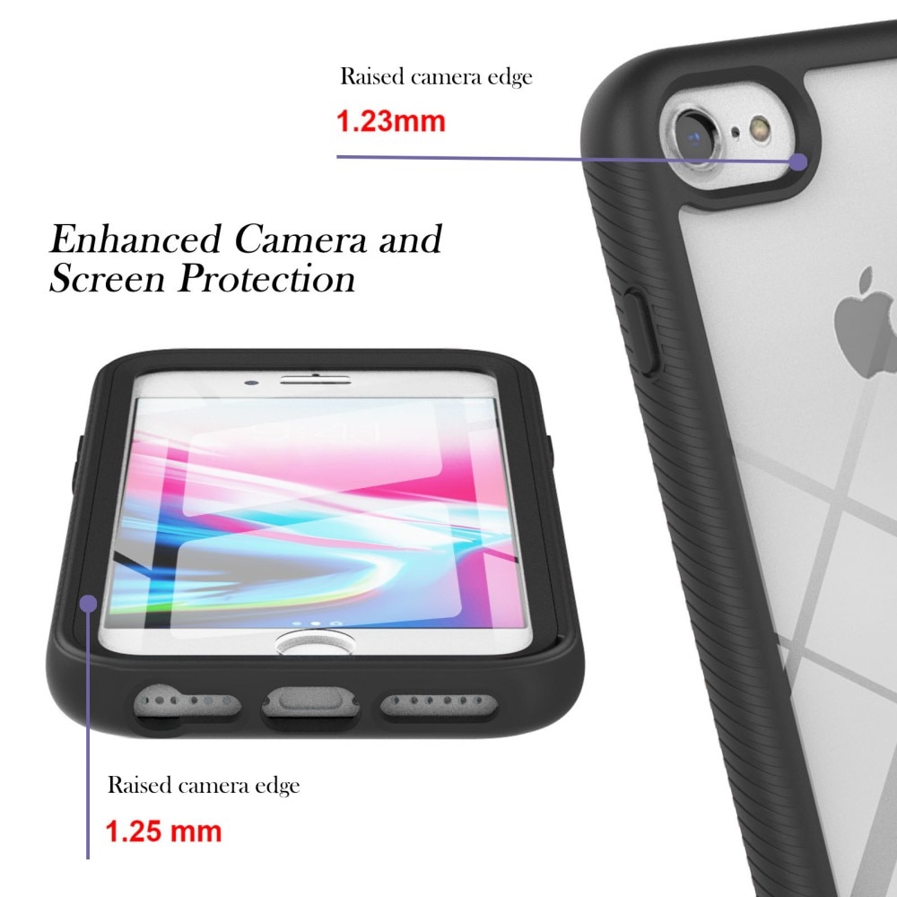 iPhone 7 Mobilskal Full Protection, svart