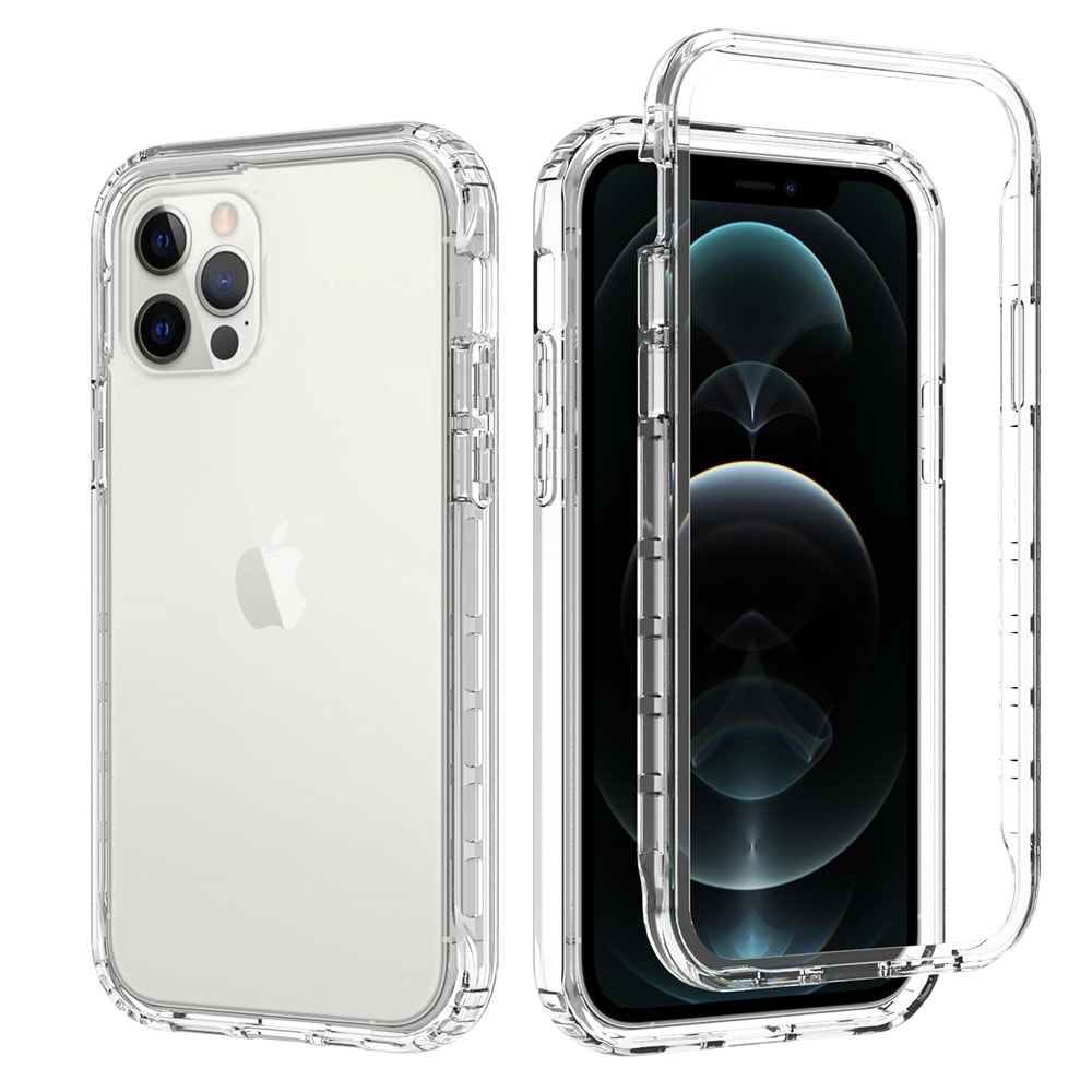 iPhone 12/iPhone 12 Pro Stöttåligt mobilskal med skyddsram, Genomskinlig