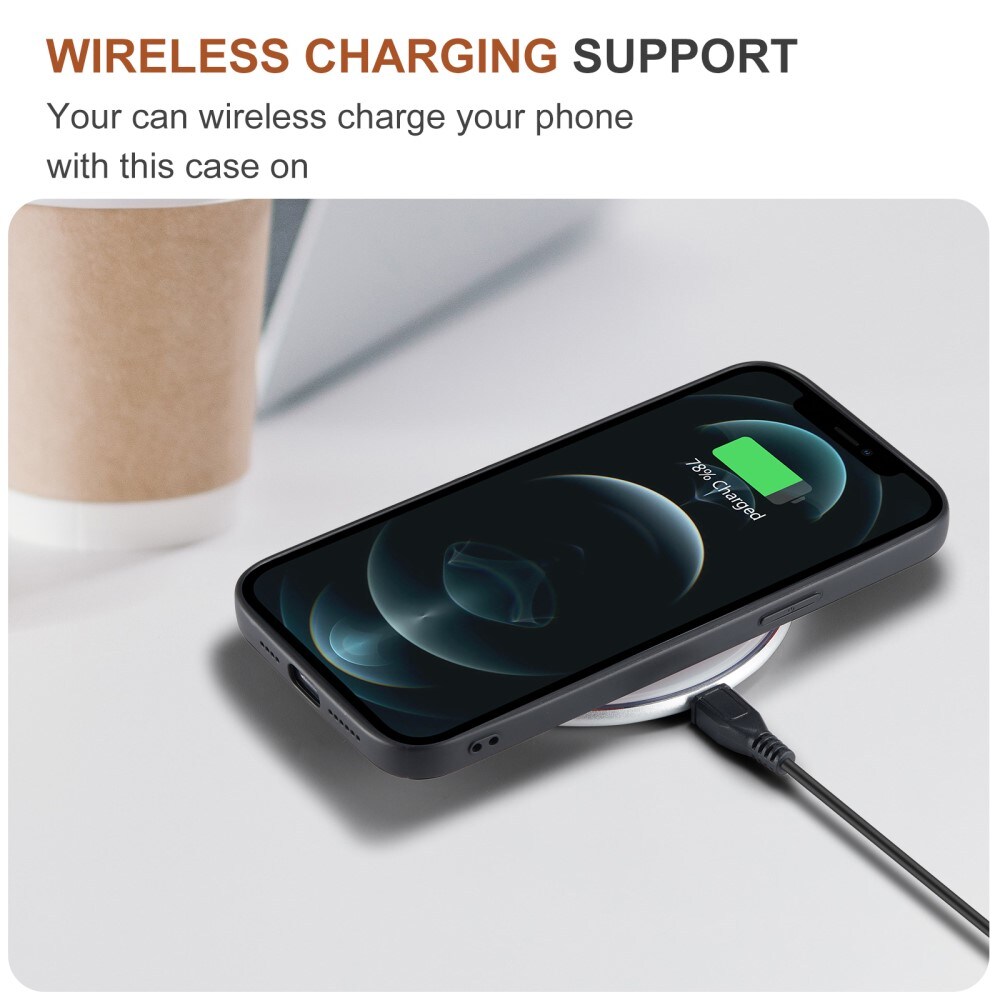 iPhone 12 Pro Max Skal med avtagbar plånbok, Svart