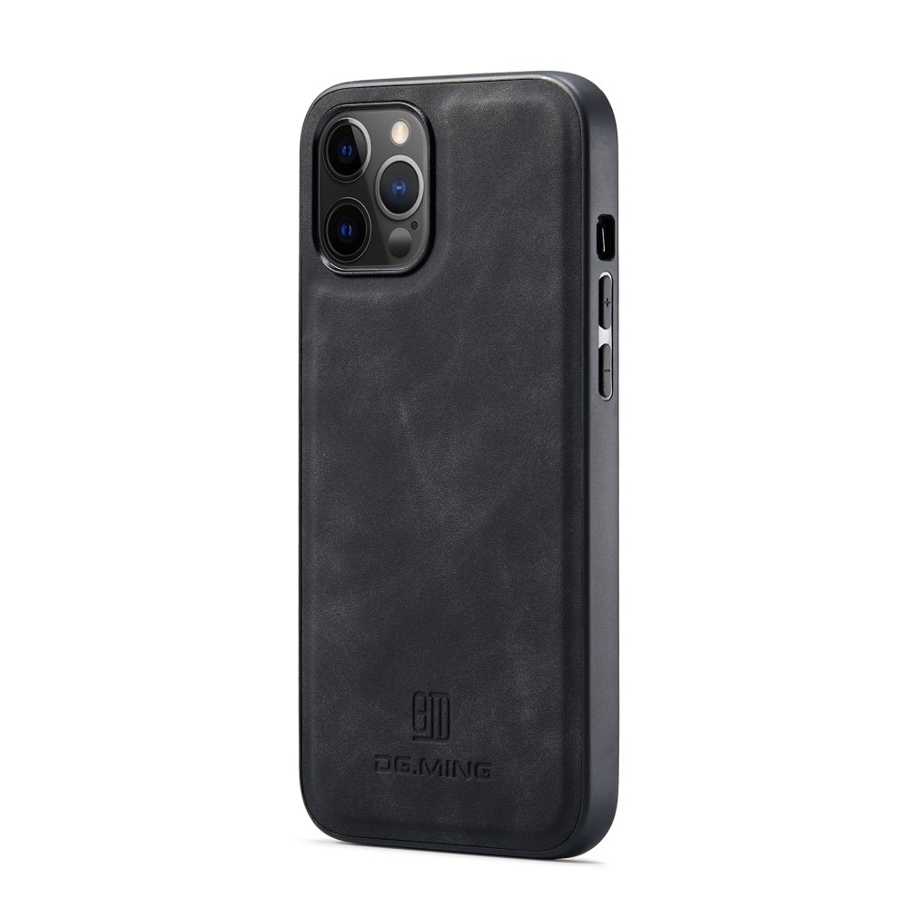 iPhone 12 Pro Max Skal med avtagbar plånbok, Svart