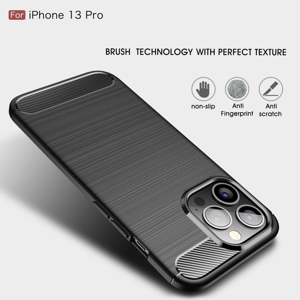 iPhone 13 Pro TPU-skal Brushed, Black