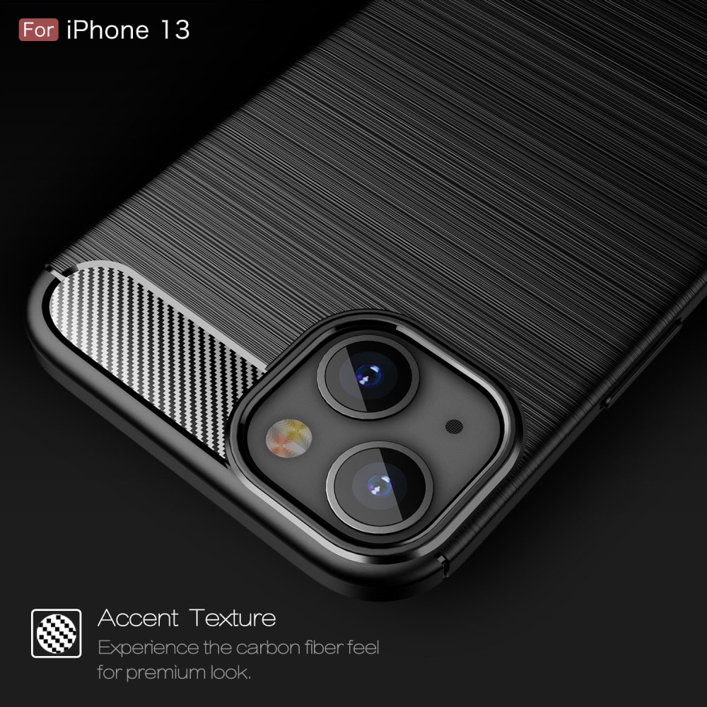 iPhone 13 TPU-skal Brushed, Black