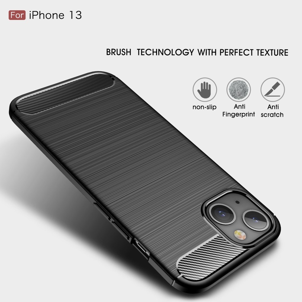 iPhone 13 TPU-skal Brushed, Black