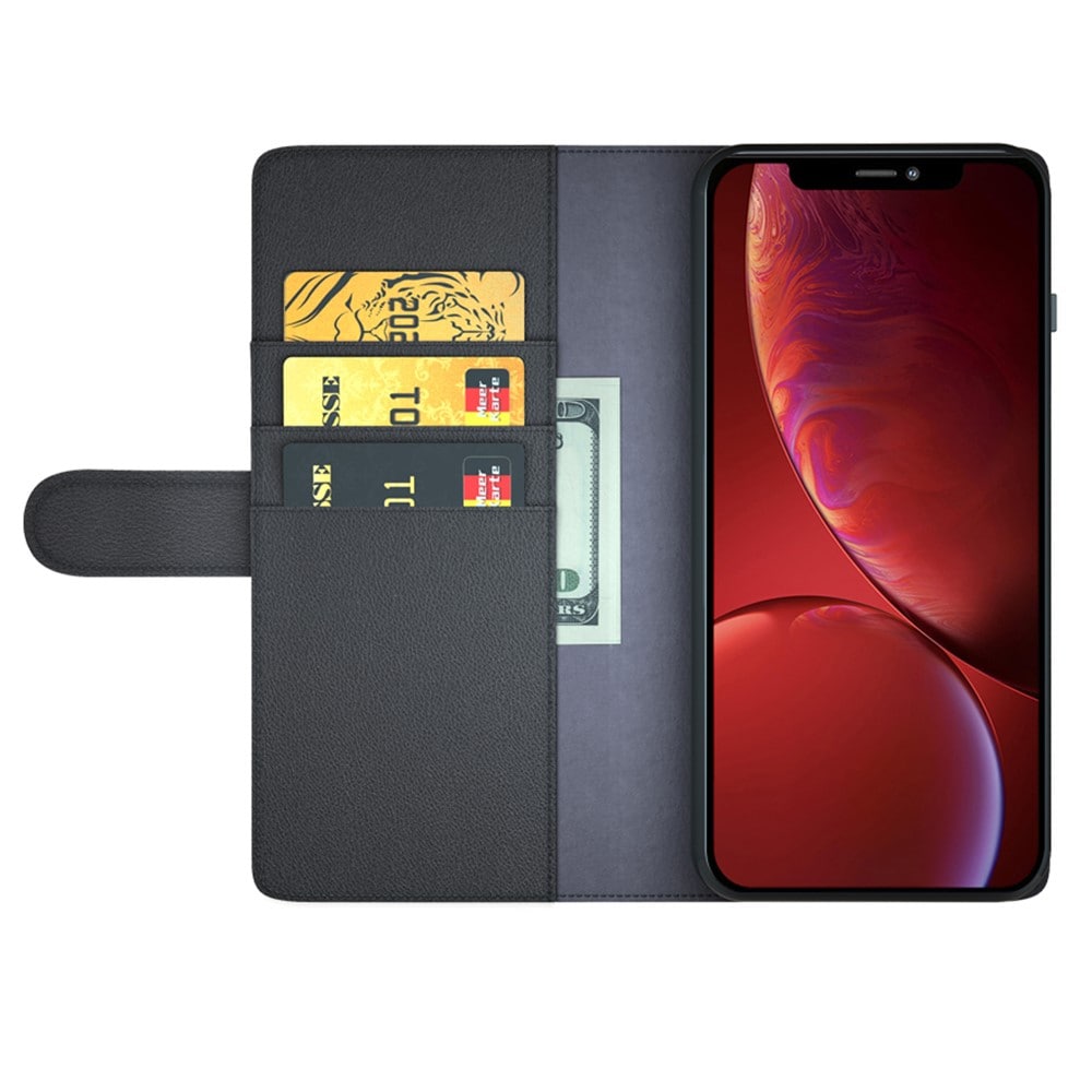 Apple iPhone 13 Pro Max Plånboksfodral i Äkta Läder, Brun
